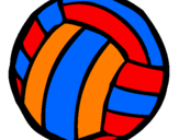 Desenho Bola de voleibol pintado por barbara