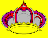 Desenho Corona pintado por nathalya  coroa