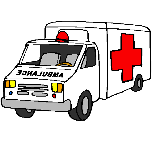 Desenho Ambulância pintado por ambulancia