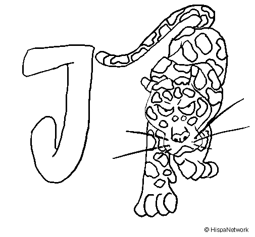 Desenho Jaguar pintado por jaguatirica
