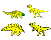 Desenho Dinossauros de terra pintado por DANIEL