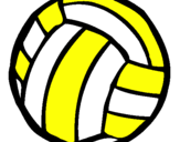 Desenho Bola de voleibol pintado por gabriella