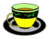 Desenho Taça de café pintado por tomas