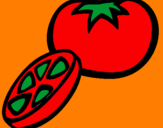 Desenho Tomate pintado por deborah