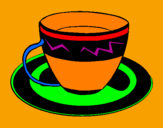 Desenho Taça de café pintado por anónimo