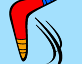 Desenho Bumerangue pintado por Carlos Eduardo Rezende ba