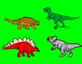 Desenho Dinossauros de terra pintado por Frajola