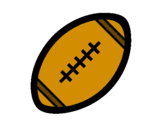 Desenho Bola de futebol americano II pintado por Letícia