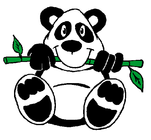 Desenho Urso panda pintado por lucas