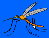 Desenho Mosquito pintado por Bruna
