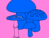 Desenho Cogumelos pintado por vitoria