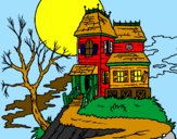 Desenho Casa encantada pintado por YAGO