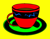 Desenho Taça de café pintado por cicero 456