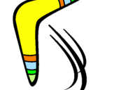 Desenho Bumerangue pintado por PEDRO