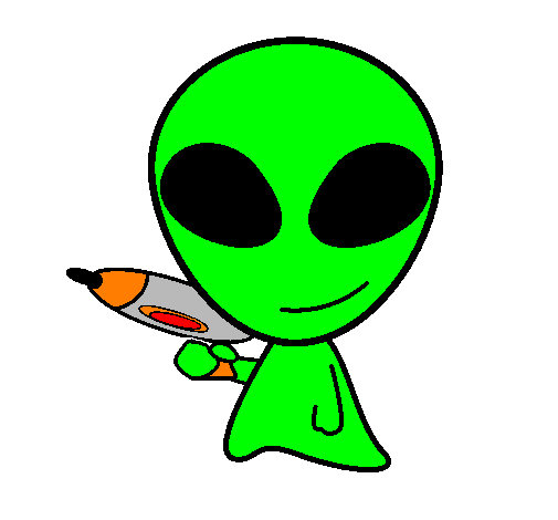 Desenho Alienígena II pintado por alien