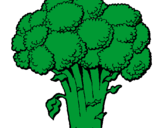 Desenho Brócolos pintado por brocolis