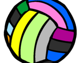 Desenho Bola de voleibol pintado por bolão
