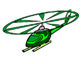 Desenho Helicóptero pintado por elder