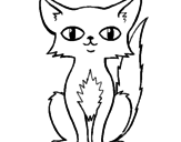 Desenho Gato persa pintado por goku