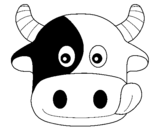 Desenho Vaca pintado por carol