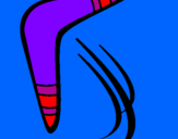 Desenho Bumerangue pintado por giovanna