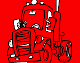 Desenho Tractor pintado por j.o