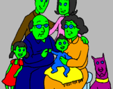 Desenho Família pintado por kamila444