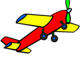Desenho Brinquedo avião pintado por Henzo
