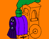 Desenho Comboio pintado por bonitão