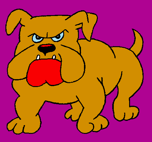 Desenho Cão Bulldog pintado por marco antonio
