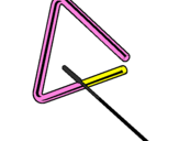 Desenho Triângulo pintado por renata