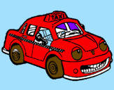 Desenho Herbie Taxista pintado por SMURFETE