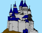 Desenho Castelo medieval pintado por CASTELO SOMBRIO