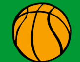 Desenho Bola de basquete pintado por Gabliel jardimm