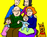 Desenho Família pintado por gigigabi