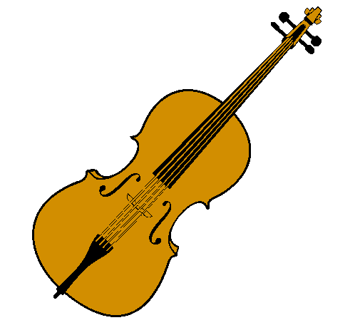 Desenho Violino pintado por tania