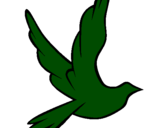 Desenho Pomba da paz a voar pintado por Pathy