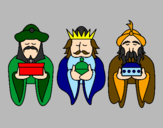 Desenho Os Reis Magos 4 pintado por os tres reis de Jerusalém
