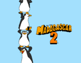 Desenho Madagascar 2 Pingüinos pintado por madagascar