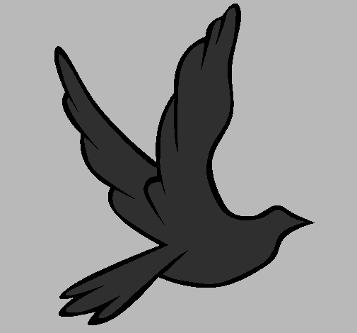 Desenho Pomba da paz a voar pintado por brocsfewld