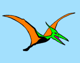 Desenho Pterodáctilo pintado por evelyn