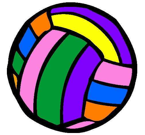 Desenho Bola de voleibol pintado por gi