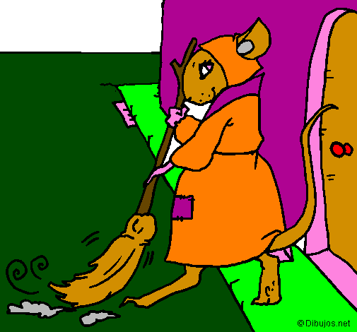 Desenho La ratita presumida 1 pintado por evely