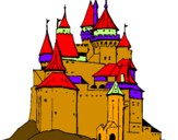 Desenho Castelo medieval pintado por Thaby