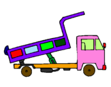 Desenho Camião de carga pintado por Lucimara