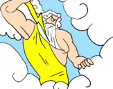 Desenho Zeus pintado por emerson