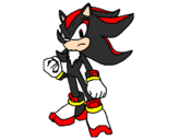 Desenho Sonic pintado por Shadow the Hedgehog
