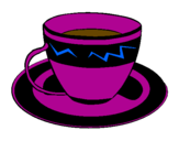 Desenho Taça de café pintado por ana sofia
