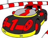 Desenho Carro de corridas pintado por Vítor