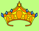 Desenho Tiara pintado por coroa de hanna e hanni